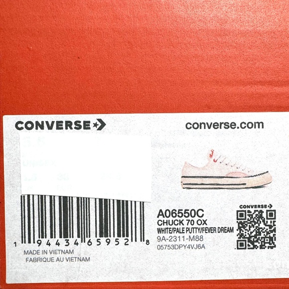 COPY - Converse Chuck 70 OX Sneakers Low Casual White Canvas Skate Shoes Women … - Picture 9 of 10